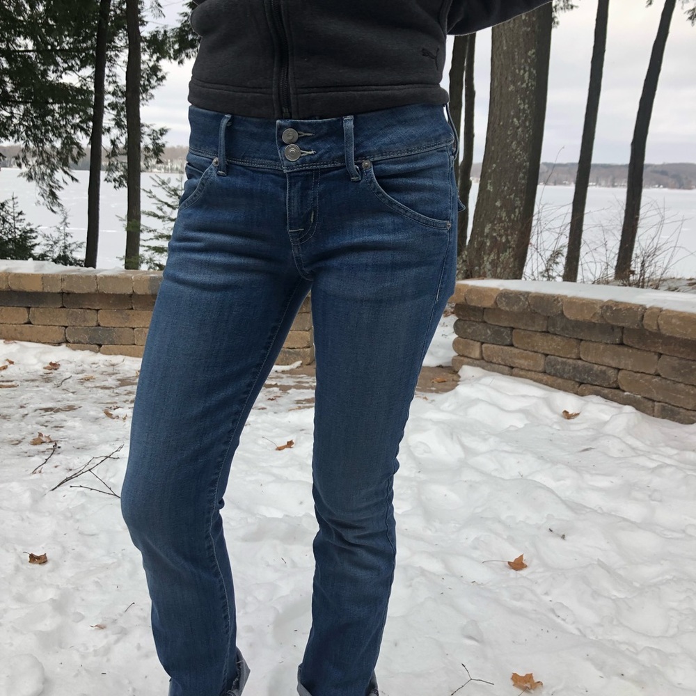 Hudson stretch low rise jeans 25